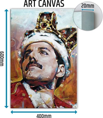 Freddie Mercury 01 canvas schilderij 40x60 cm