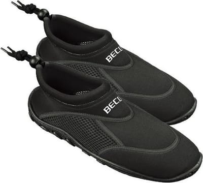 Beco waterschoenen/surfschoenen - Neopreen - volwassenen - rubber zool 43 zwart/zwart