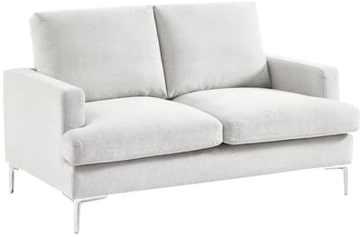 sweeek - Bank 2 zitplaatsen in stof l 143 x b 90 x h 89cm - hans