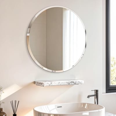 Artloge Spiegel rond - frameloos - afgeschuinde rand - 50x50cm