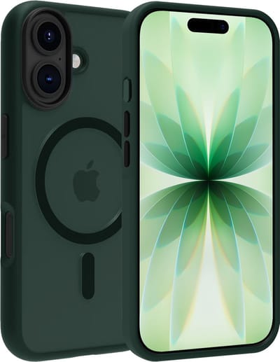Hoesje Geschikt voor Apple iPhone 17 - Magsafe Compatible - Sterk & Shockproof - Back Cover - Shock Proof Case - Telefoon Hoes Shockproof - Donkergroen