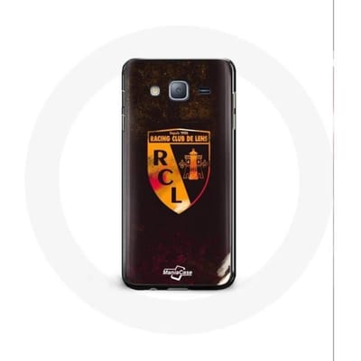 Samsung Galaxy J3 2016 hoesje rcl lens oranje zwarte achtergrond
