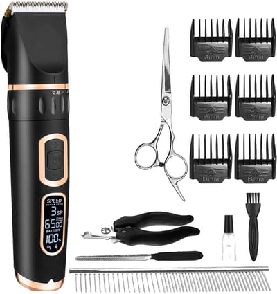 DailySupplies® Hondentondeuse - Hondentrimmer - Dieren Trimset - Zwart