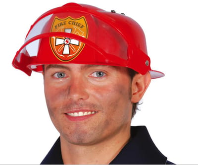 Fiestas Guirca - Rode Brandweerhelm 20 cm.