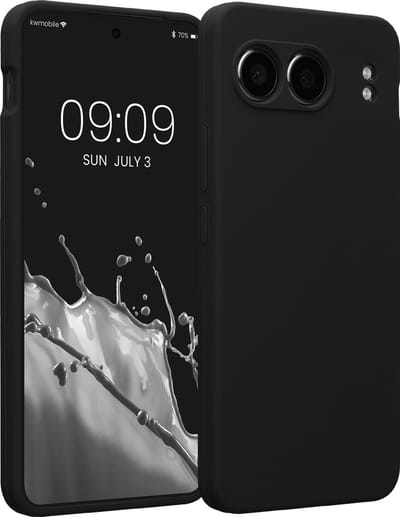 kwmobile telefoonhoesje geschikt voor OnePlus Nord 4 5G - TPU backcover met siliconen coating - Smartphone case in zwart