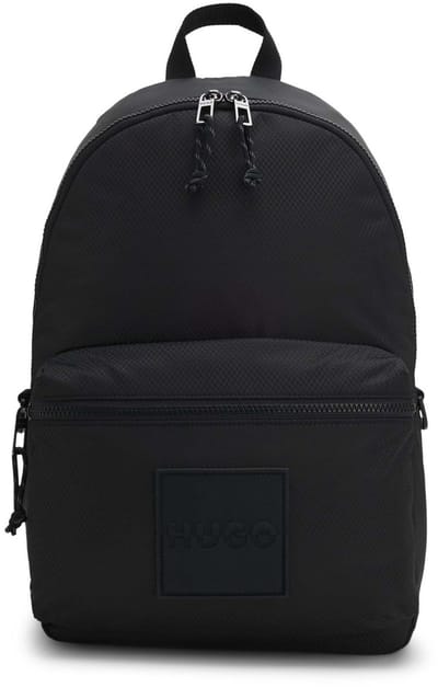 HUGO laptop rugzak rugzak met laptopvak Jhin Backpack Black zwart