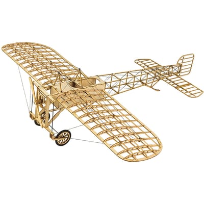DWH VX14 1:23 échelle 380mm envergure avion statique en bois bricolage modèle de construction avion Bleriot XI kaki