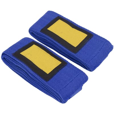1 Paar Boksen Handwraps Bandage Katoen Muay Thai Arts Elastische Handwraps voor Mannen VrouwenBlauw black