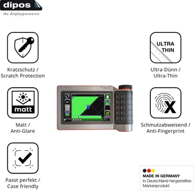 dipos – 2x Matte Beschermfolie geschikt voor Kverneland IsoMatch Tellus GO Plus | Krasbestendige & antireflecterende Screenprotector Ultra-Thin