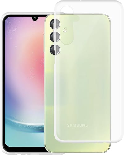 Just in Case hoesje geschikt voor Samsung Galaxy A24 (4G) Hoesje Siliconen - Flexibele Case - Transparant
