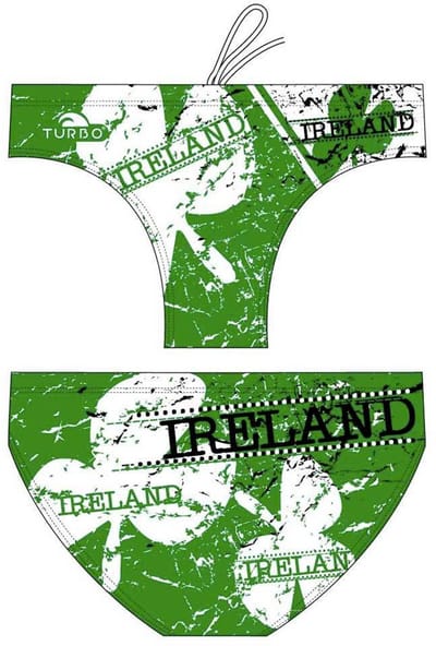 Turbo Ireland Zwemslip Groen,Wit 5XL Man