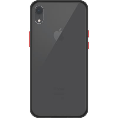 iPhone XR Back Cover - Zwart/Transparant
