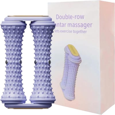 Draagbare voetmassageroller van siliconen voor stressverlichting, boogpijn en spierpijnverlichting met verhoogd puntpatroon