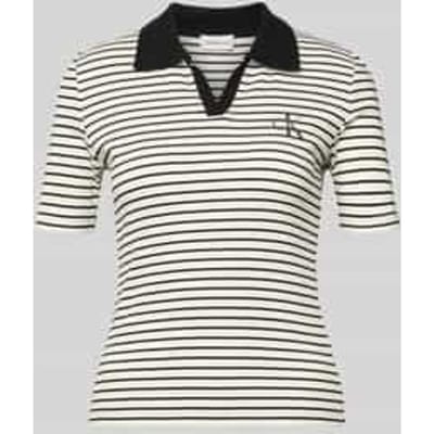 slim fit poloshirt met label-stitching