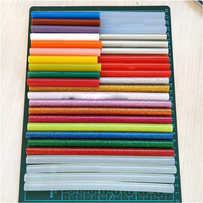 Lijmsticks - Ambachtelijke lijm - Handgemaakte projecten - Sterke hechting - 50 stuks 11x200mm - Gekleurd