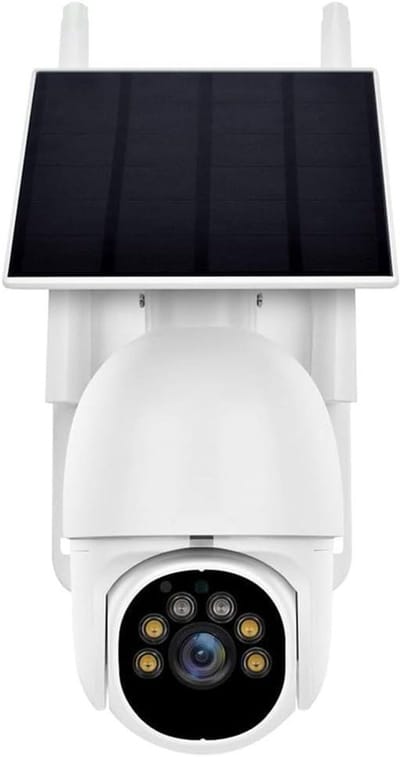 Draadloze Camera - Beveiligingscamera Wifi - Huis Bewaken - Panoramisch Zicht - Full HD - Wit