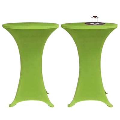 vidaXL - Tafelhoes - stretch - 2 - stuks - 60 - cm - groen