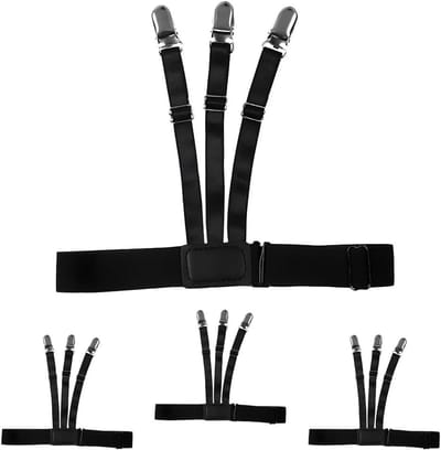Verstelbare Elastische Riem voor Dames en Heren, Onzichtbare Riem voor Shirts, Ideaal voor Broeken, Jurken en Tuckers