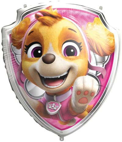 Paw Patrol Skye-vormige folieballon 68x75 cm