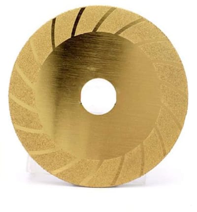 Diamant doorslijpschijf - Diamantzaagblad Steen - Bouwmaterialen Zagen - Gegolfde Schijf - 100 mm - Goud