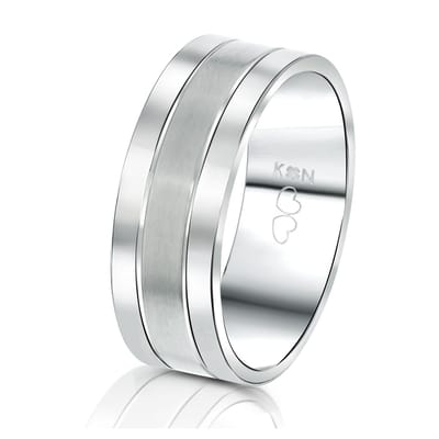 Lucardi Heren Vriendschapsring Aruba - Ring - Vaderdag Cadeautje - Staal - Zilverkleurig
