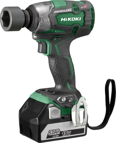 HiKOKI Slagmoeraanzetter - WR18DBDL2WPZ - 18 V - 5000 mAh - 305 Nm - incl. 2 accu's en 1 oplader