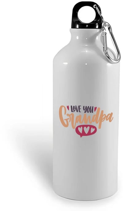 Hacebo® - I love you grandpa waterfles - Opa - opa - cadeautje - kado - verjaardag - geschenk - water fles - 400ML