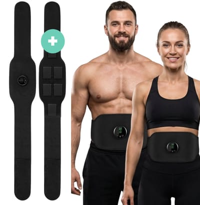EMS Trainer - Buikspiertrainers elektrisch - Ab trainer - Buiktrainers - Spierstimulator - Zweetband buik - Afslankband - BARBELL CLUB