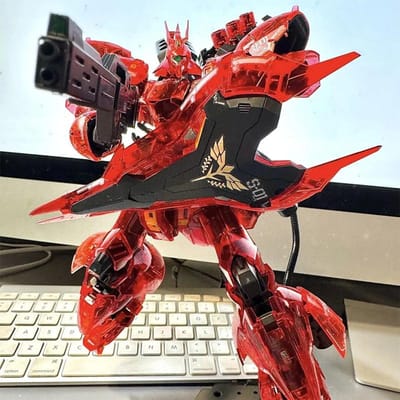 Sazabi RG /144 Couleur Claire Transparent Coloré Modèle Méca à Assembler Kit Maquette Figurines d'Action Décoration de Bureau Poupée Jouets Puzzles pour Garçons brown