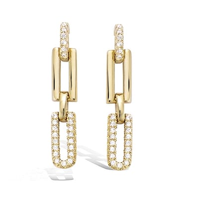 CHIVAL - Oorbellen 18K Verguld Goud "Cristalline" - Elegant, Hypoallergeen, Zirkonia, Luxe, Cadeau voor haar, Sieraad, Tijdloos, Liefde, Romantiek, Geschenkverpakking, Kerst