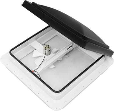 Dakluik Camper - Dakraam Ventilatie - Frisse Lucht - Anti-Muggen Gaas - 42 x 42 cm - Zwart