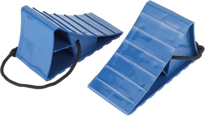 Wielblokken - Parkeerblokken Banden - Voertuig Stabiliseren - Hoge Kwaliteit PP Materiaal - 2 stuks - Blauw