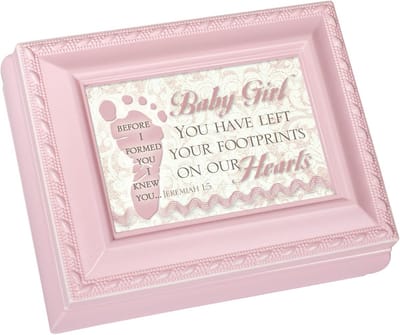 Roze Kleine Vierkante Sieraden en Souvenirs Doosje voor Baby Meisjes