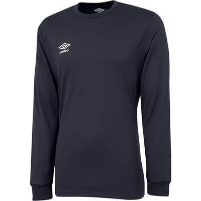Umbro Heren Club Jersey met lange mouwen (Koolstof/Wit)