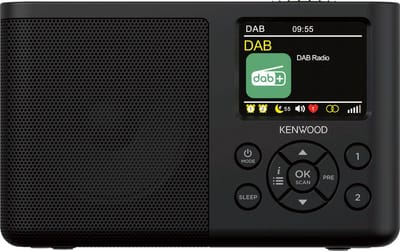 Kenwood CR-M33DAB DAB+ Radio - Interne accu - Zwart