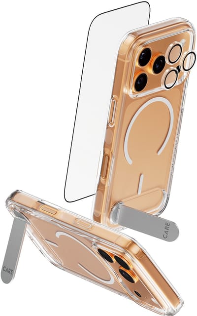 PanzerGlass ® | CARE by ® 3-in-1 Feature Kick Bundle iPhone 17 Pro Doorzichtige schermbeschermer Apple 1 stuk(s)