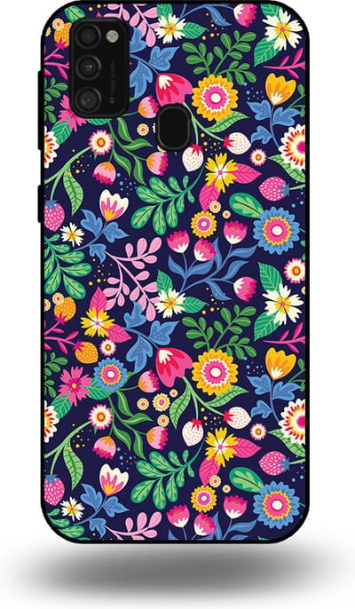 Smartphonica Telefoonhoesje geschikt voor Samsung Galaxy M31 met bloemen opdruk - TPU backcover case flower design geschikt voor Samsung Galaxy M31