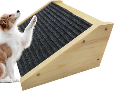 Honden Loopplank - Hulp voor Huisdieren - Veilig Klimmen - Antislip Treden - 30x15x25cm - Bruin