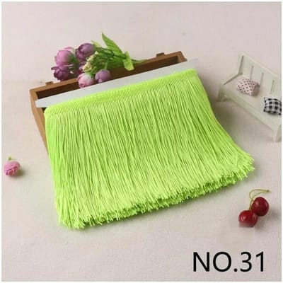 10M 10-30cm Meetee Franje Kwastjes Franjes voor Tassen Decoratieve Afwerkingen Franjes voor Gordijnen Kleding Kant Lint Stof Accessoires 10cm