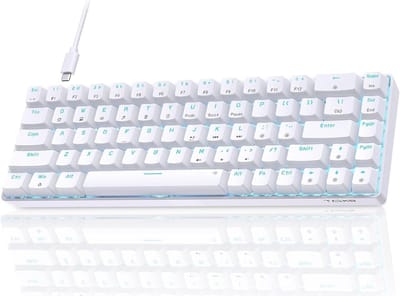 Ultra-compact 60% Gaming Toetsenbord met LED Achtergrondverlichting - 68 Toetsen Mechanisch