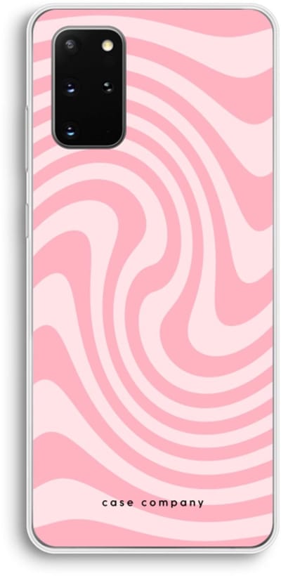 Case Company® - Hoesje geschikt voor Samsung Galaxy S20 Plus hoesje - Swirl Roos - Soft Cover Telefoonhoesje - Bescherming aan alle Kanten en Schermrand