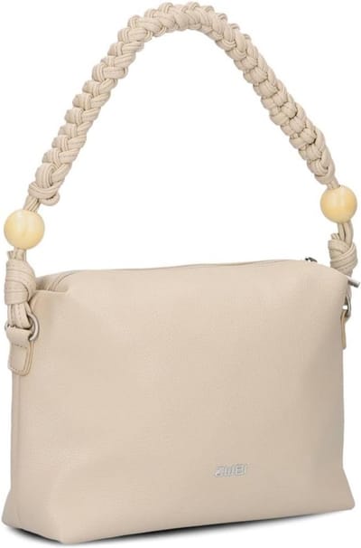 Schoudertas - Crossbody tas - Dagelijks gebruik - Compact ontwerp - 25 x 19 x 8 cm - Zandkleurig