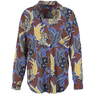 River Woods Ls Casual Shirt Blue Maat: 34 | Blouses Outlet | Dames | Blauw
