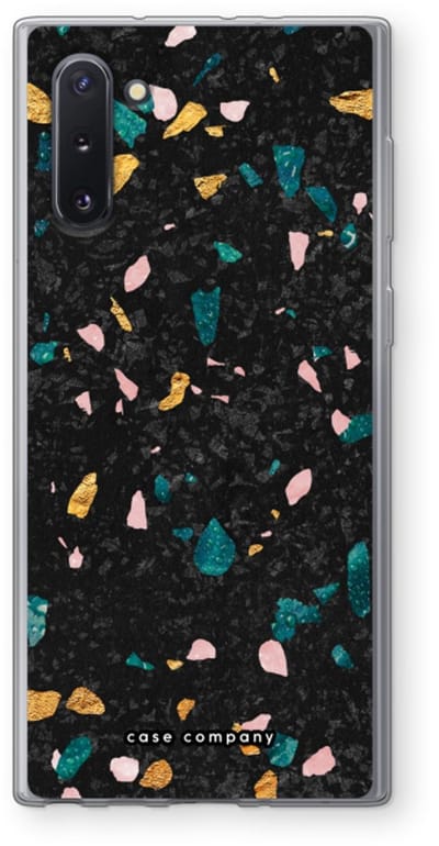 Case Company® - Hoesje geschikt voor Samsung Galaxy Note 10 hoesje - Terrazzo N°10 - Soft Cover Telefoonhoesje - Bescherming aan alle Kanten en Schermrand