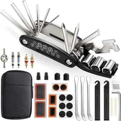 EXCITAT Fiets reparatieset - Fiets multitool - Multitool - Reparatiegereedschap - 16 in 1 Multitool