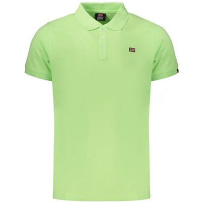 Noorwegen 1963 Groene Katoenen Poloshirt voor Mannen