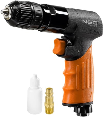 NEO - Pneumatische Boormachine - 3/8" - 1800 rpm - Omkeerbare Draairichting