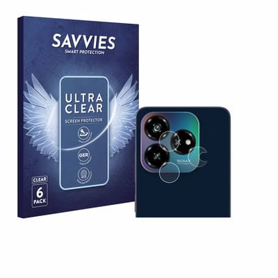 Savvies - Screenprotector voor ZTE Blade V60 Vita (ALLEEN Camera Lens) - Folie Beschermfolie transparant 6 Stuks