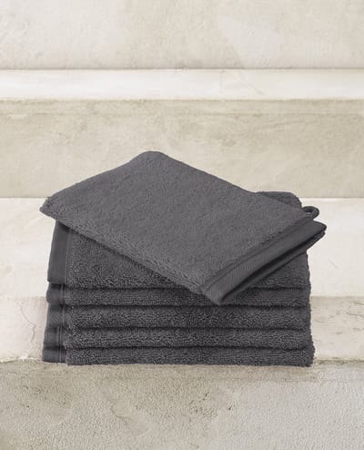 De Witte Lietaer Excellence washandje dark grey