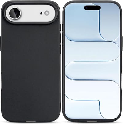 Siliconen Backcover - Soft Touch - Zwart - Tpu Zacht - Hoesje Geschikt voor: iPhone Air